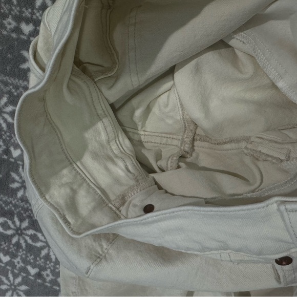 Madewell Perfect Vintage Flare Crop Jeans Vintage Canvas Cream‎ NI959 Size 31 - Picture 4 of 11